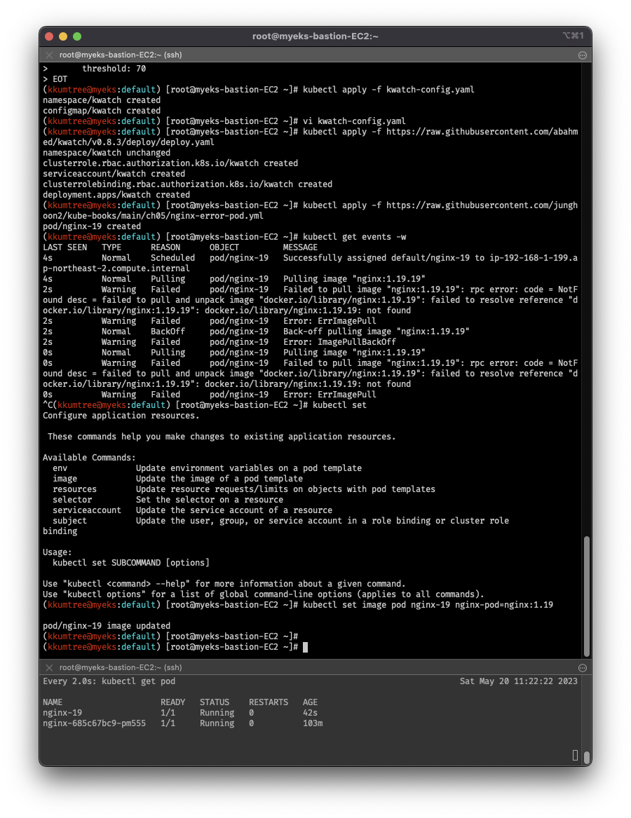kwatch-installation-and-make-wrong-pod