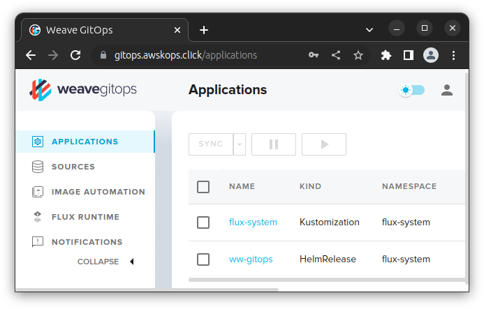 flux dashboard