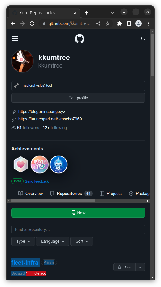 private repo created