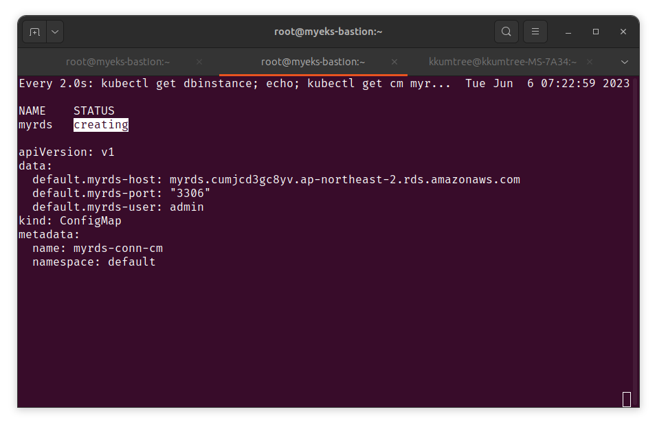RDS address is not changed after RDS identifier changed