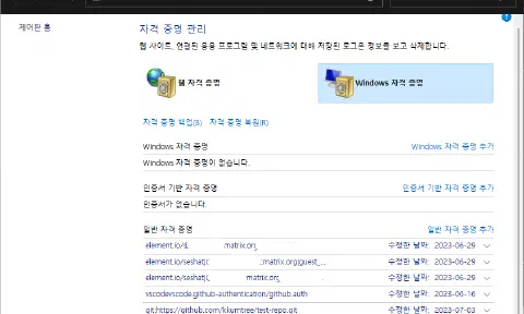 Windows에서 여러 Github 토큰 관리