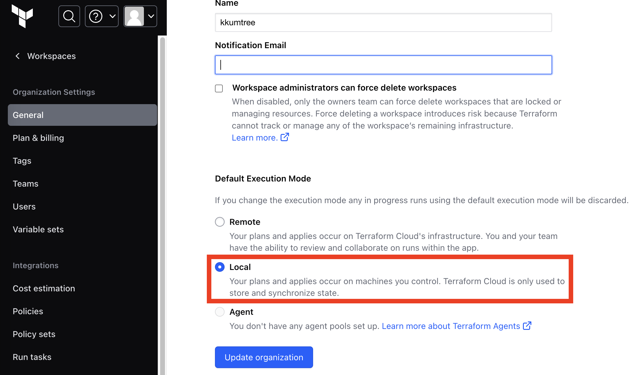 how_to_set_excution_mode
