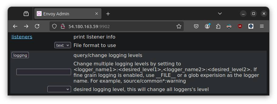 envoy-admin-logging
