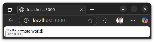 sample app deployed