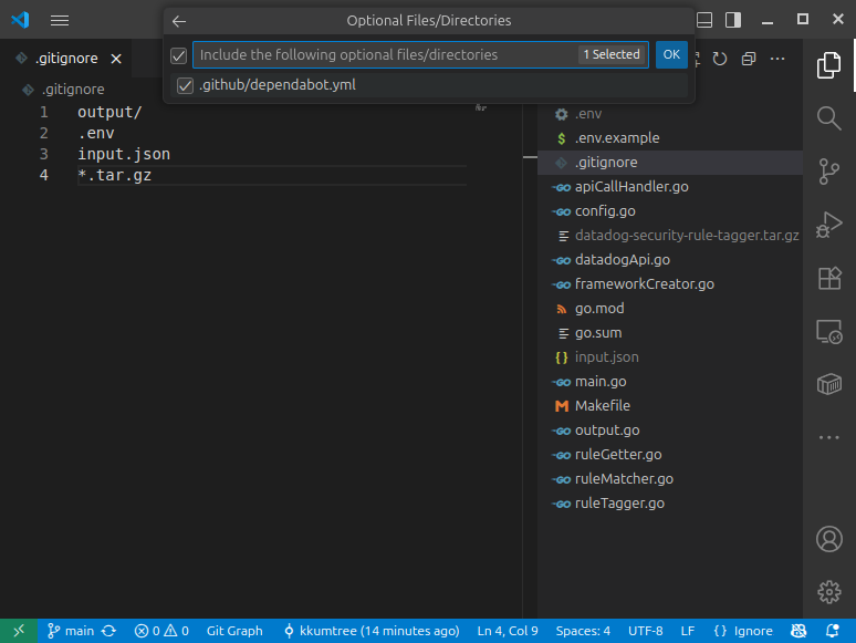 using dependabot.yml