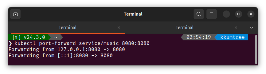 port-forward setting