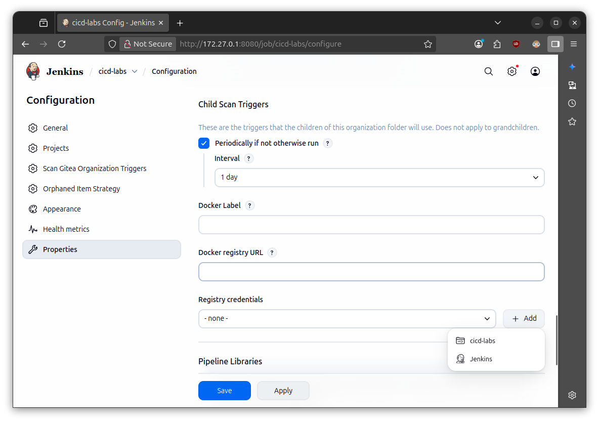 find Registry credentials