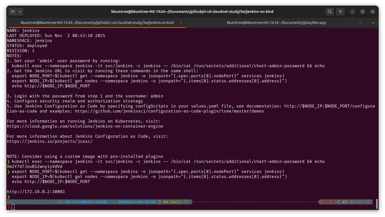deploy jenkins with helm