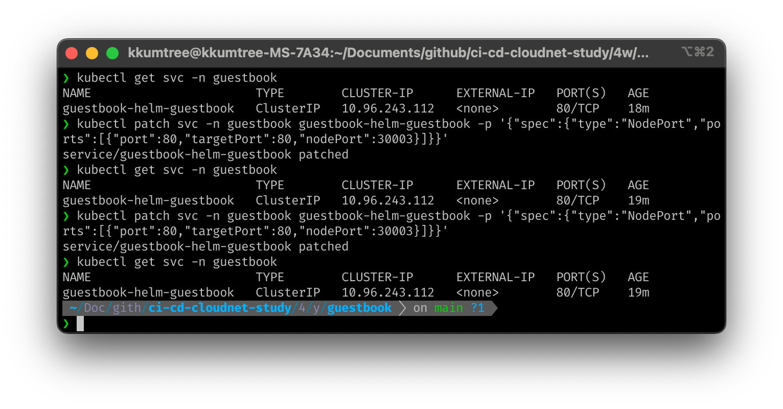 try enabling nodeport before self healing disabled