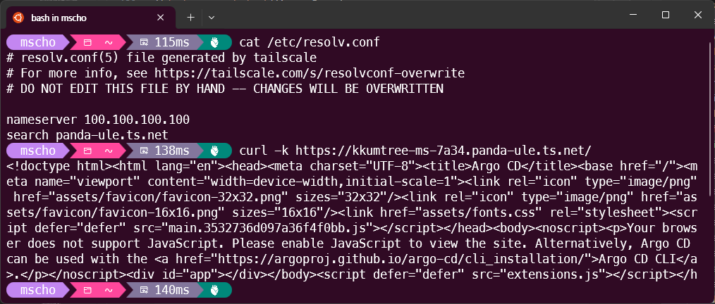 connection test