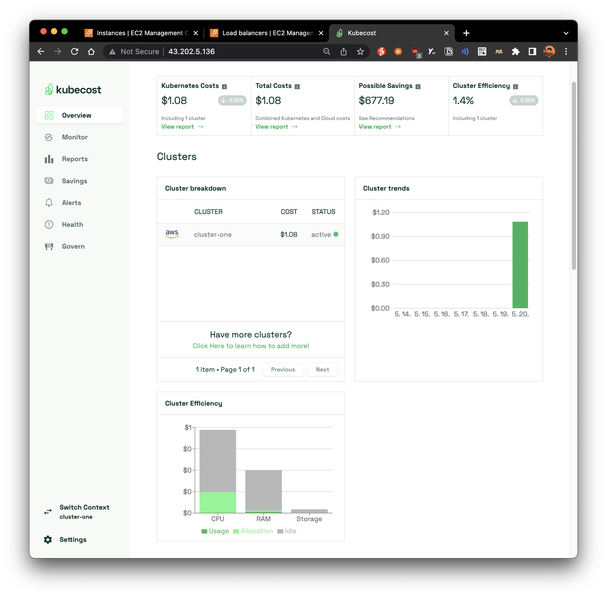 kubecost-dashboard-after-about-15-minutes